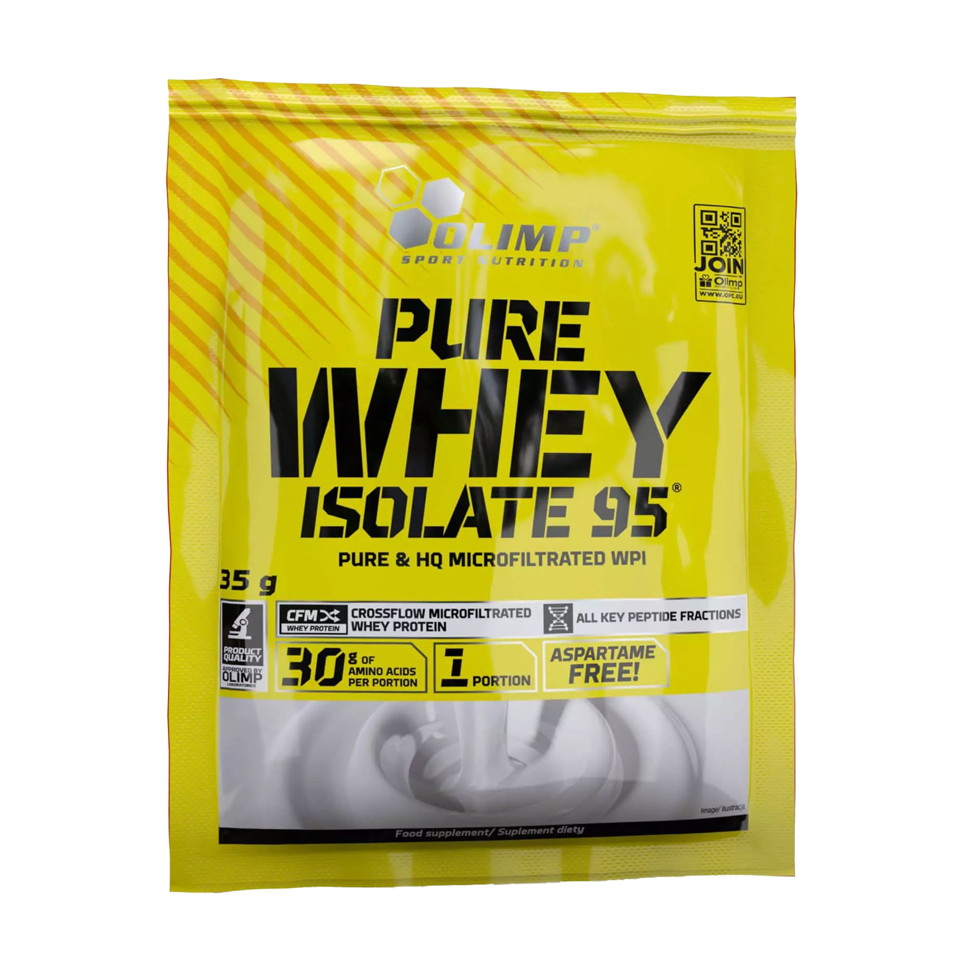 Протеїн Olimp Sport Nutrition Pure Whey Isolate 95 Полуниця, в порошку, 35 г